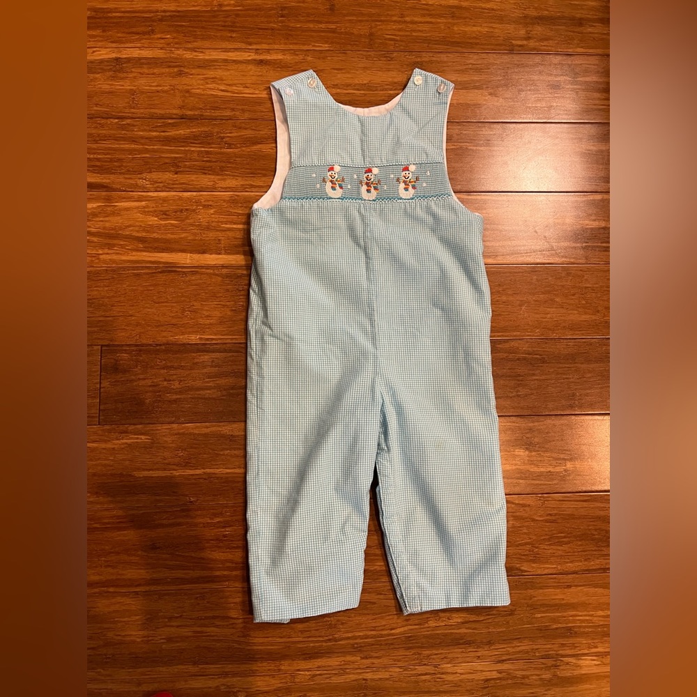 Petit Bebe Christmas overalls
